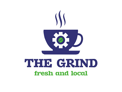 30 Day Logo Challenge: Day 02 'The Grind' brand branding coffee day graphic logo the grind thirty thirty day thirty days thirty logo typography