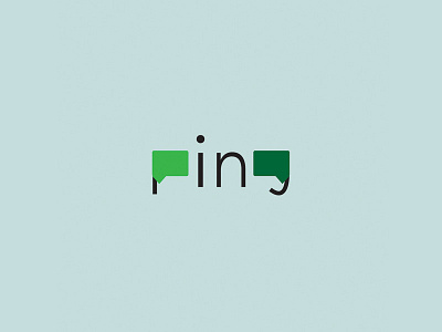30 Day Logo Challenge: Day 04 'Ping' brand branding day graphic logo messaging ping thirty thirty day thirty days thirty logo typography