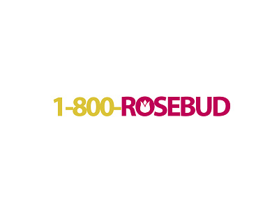 30 Day Logo Challenge: Day 06 '1-800-Rosebud' 1 800 rosebud brand branding day flower graphic logo thirty thirty day thirty days thirty logo typography