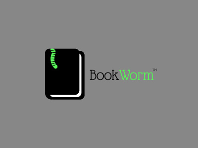 30 Day Logo Challenge: Day 14 'Bookworm' book bookworm brand branding day graphic logo thirty thirty day thirty days thirty logo typography