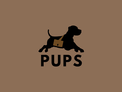 30 Day Logo Challenge: Day 15 'Pups' brand branding day dog graphic logo pups thirty thirty day thirty days thirty logo typography