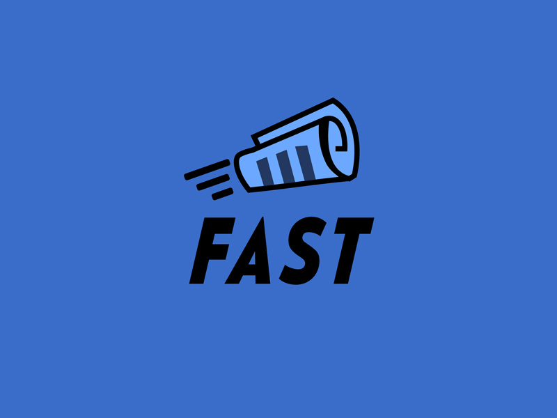 30 Day Logo Challenge: Day 17 'Fast' fast thirty logo logo contract typography thirty days thirty day brand branding graphic thirty day