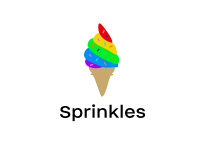 30 Day Logo Challenge: Day 21 'Sprinkles' brand branding day graphic ice cream logo sprinkles thirty thirty day thirty days thirty logo typography