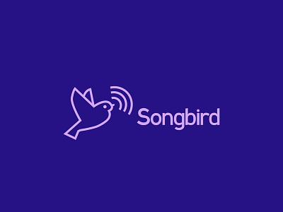 Daily Logo Challenge (Day 09/50): Music Streaming Logo brand branding challenge daily dailylogochallenge logo music songbird wordmark