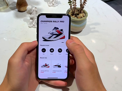 Ahead Of 3D sneakers 3d app black demo design dynamic effect mp4 pay red shoes ui ux