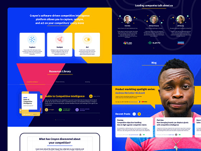 «Crayon». Competitive intelligence company analytics analyze annualreport app company concept crayon guide inspiration market marketing product report ui uidesign user experience user interface ux uxdesign web