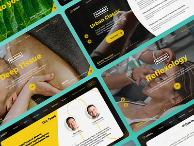 «Urban». Web Application app brand branding creative deep design design app green green app health massage reflexology spa sport team urban web wellness yellow yellow logo