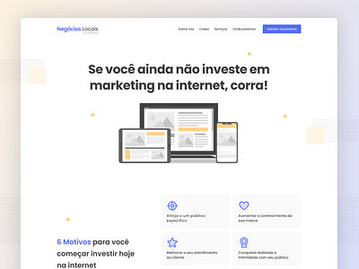 Marketing Business - Landing page UI