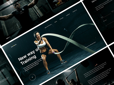 New way of training fitness landing page sport ui uidesign userinterfacedesign ux web design webpage