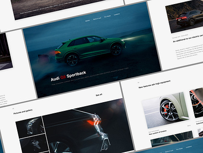 Audi redesign clean landing page minimalist ui uidesign userinterfacedesign ux web design webdesign webpage