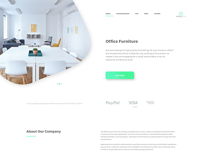 Office Furniture app appdesign office ui ui ux userinterfacedesign ux webdesign webpage