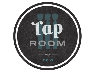 Tap Room Trio band beer logo tap type typography