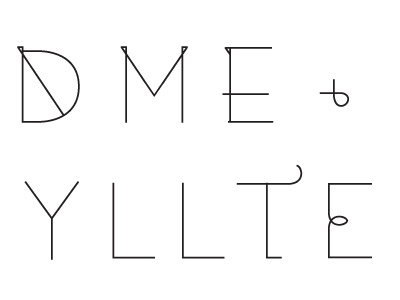 Edme 2 font logo type