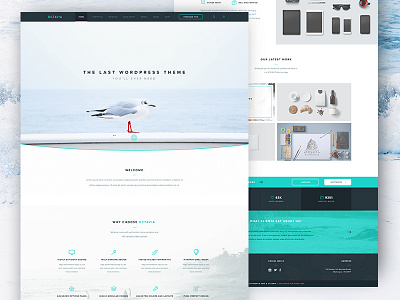 Octavia Landing Page - Free PSD