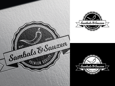 Sambals & Sauzen branding design illustration illustrator logo vector