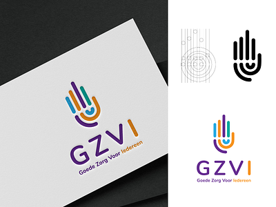 GZVI abstract branding healthcare illustrator logodesign vector