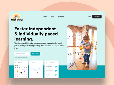 Landing Page for School Website