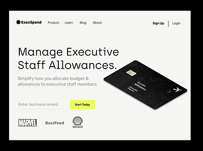 Executive Allowance Tool analytics app black white branding dashboard ui design ui ux webdesign website