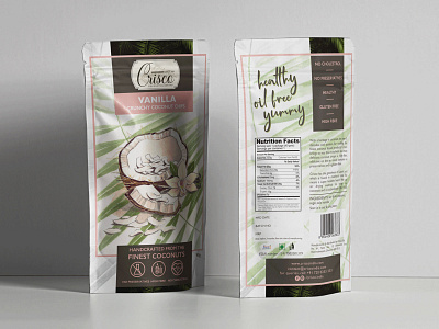 Packaging Design- Coconut Chips branding coconut illustration packaging packaging design