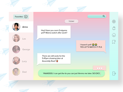 Daily UI #013 - Messaging daily ui daily ui 013 messaging app