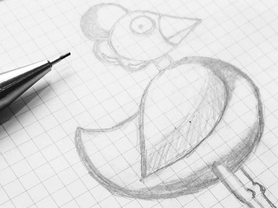 Sketchy Bird bird chicken legs doodle sketch