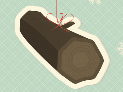 Yule Log animated card christmas email holiday log ornament seasons greetings tree wood xmas yule
