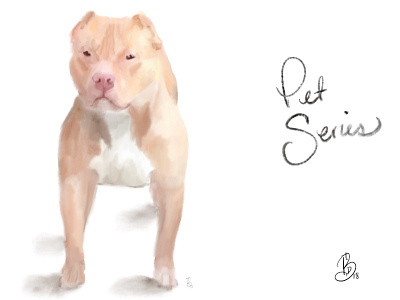 Pitty pup digital painting