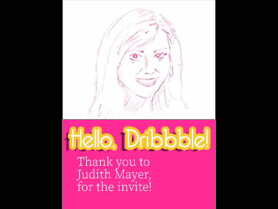 Hello Dribbble, It’s a Brewtiful Day to join the game! animated gif brewtifully debut selfie sketch tracy brewer