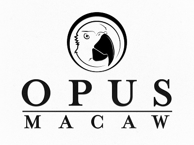 OPUS MACAW Logo branding coffee logo design macaw pour over