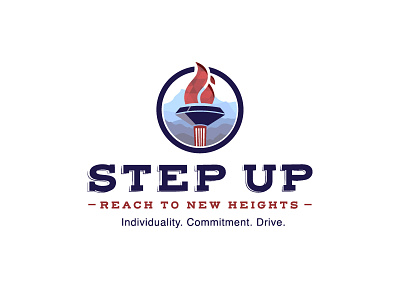 STEP UP Logo design logo step up