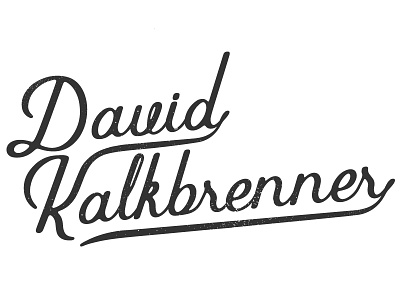 David Kalkbrenner Logotype identity lettering logotype