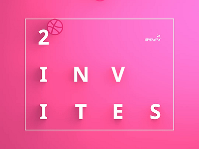 2x Invites Giveaway 2x away dribbble give giveaway invite