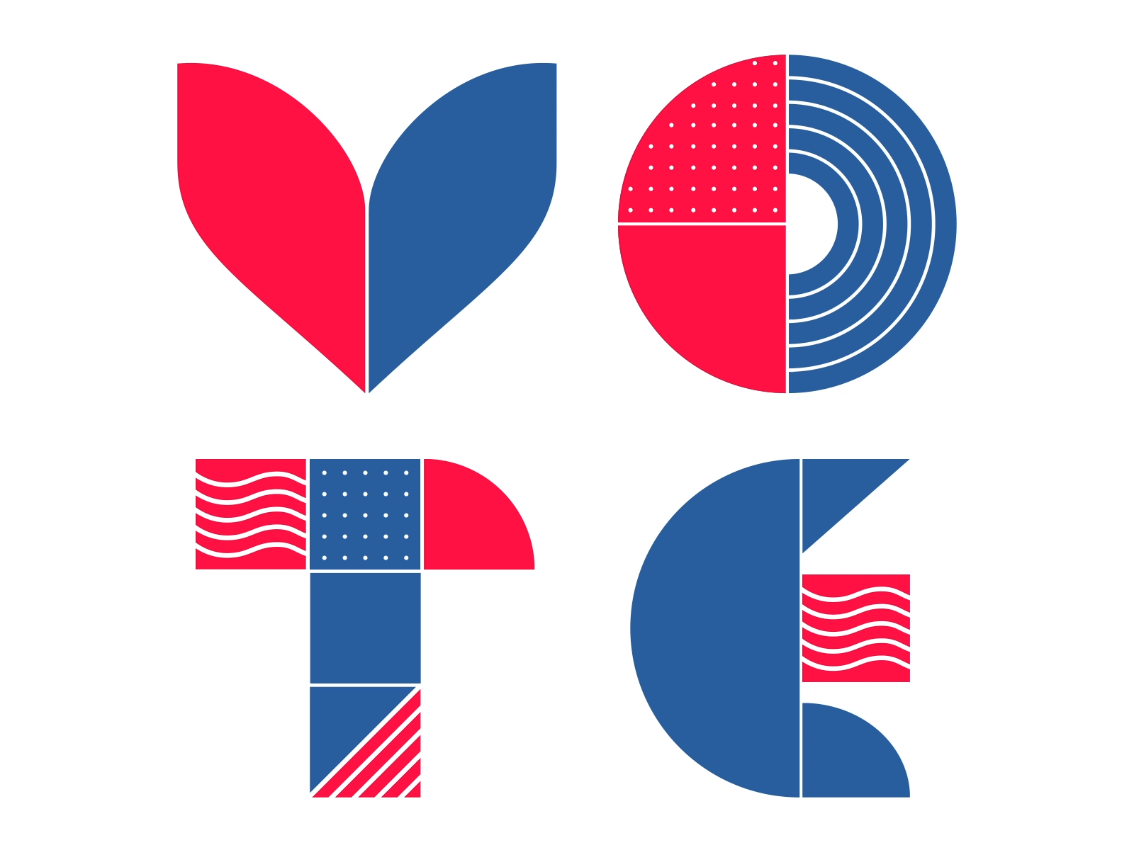 Vote animated gif animation election geometric geometric pattern gif typographic typographic design typography vote early vote2020