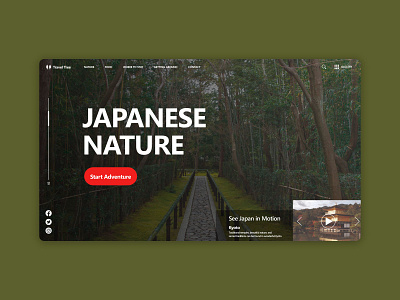 Japan Travel Landing Page 2 dailyui ui web design