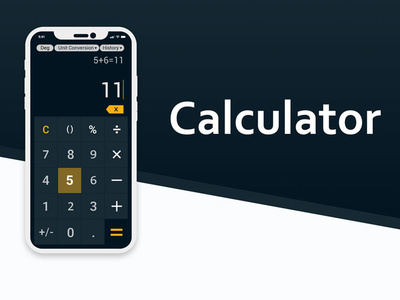 Calculator App calculator calculator app dailyui dailyui 004 uidesign
