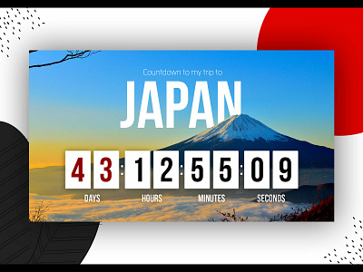 Daily UI #014 - Countdown Timer countdown dailyui japan ui web design