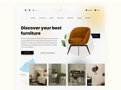Furniture Ecommerce Website ecommerce furniture page ui design website