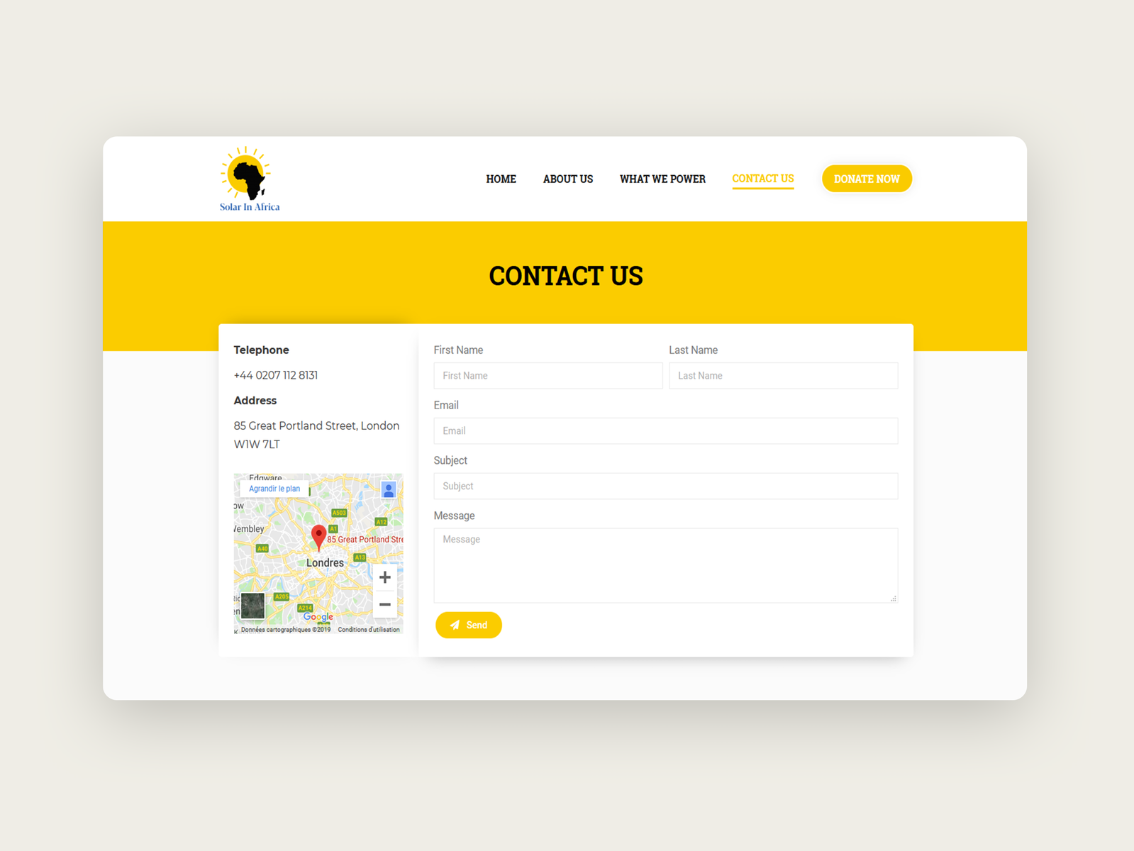 Contact Page By Ddythemes On Dribbble