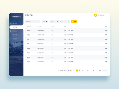 User management interface design management ui