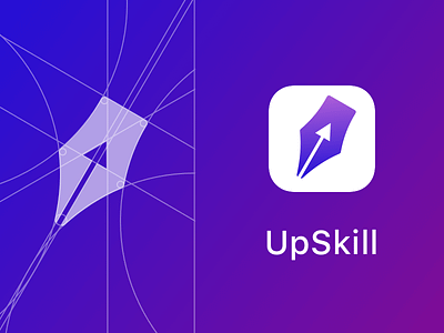logo design for UpSkill design logo ui