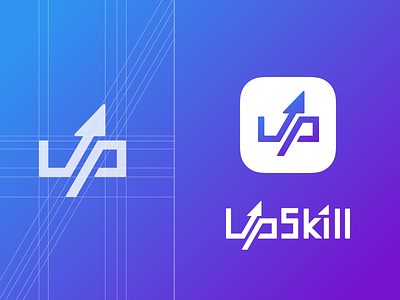 the second logo design for UpSkill logo ui