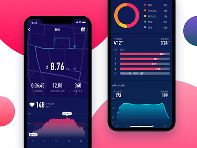 Huaweiwear Run UI design design ui ux