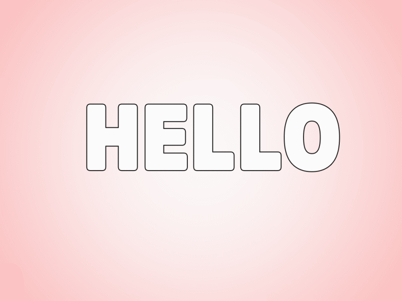 HELLO ai animation art basic blue color design effects funny glitch graphic illustration photoshop pink sweet text