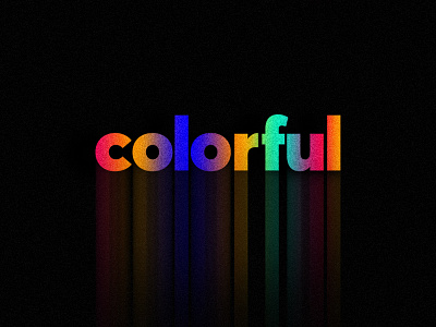 colorful 2d art animation basic color design graphic illustration letter photoshop rainbow typedesign typogaphy