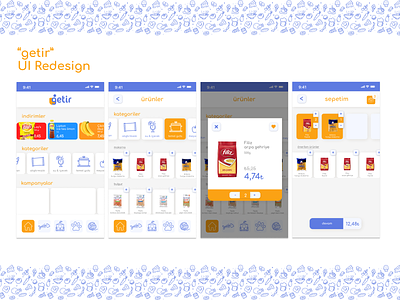 getir app ui redesign app art branding dailyui design getir graphic illustration interface redesign ui