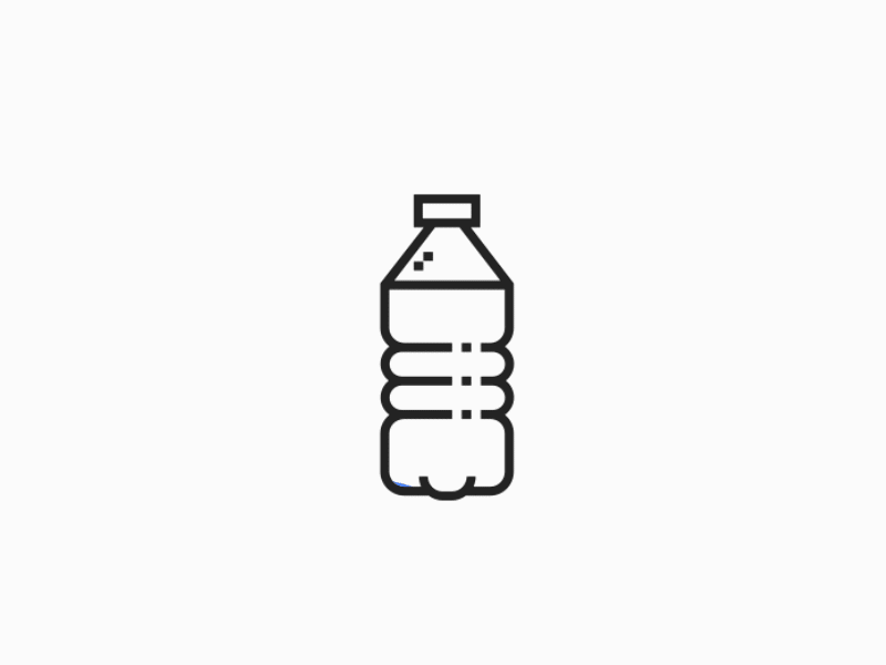still or sparkling minimal mini icons drink blue 2d art branding art basic illustration ai food effects design graphic animation after affects bubble water