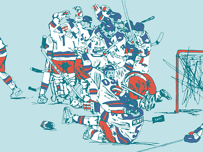 40 years. One Miracle. athletics design drawn grunge hockey hockey logo hockey player illustration miracle retro sports sportsdesign typography usa vintage