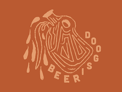 Growler badge beer color design drawn growler grunge hand illustration logo type typography
