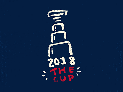 The Cup design drawn grunge hand hockey retro sports stanleycup typography vintage