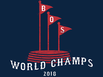 Boston World Champs Tee x Streaker Sports apparel athletics baseball branding design grunge illustration logo redsox retro sports typography vector vintage